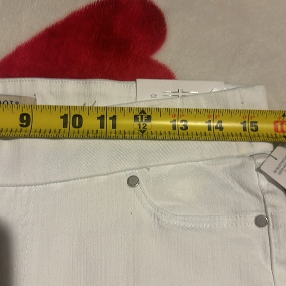 NWT Liverpool Los Angeles The Crop Pull-On Rolled Cuff Jeans white - Picture 6 of 16